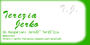 terezia jerko business card